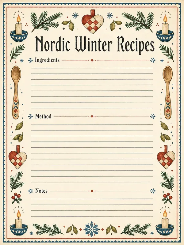 Vintage Christmas Recipe Cards