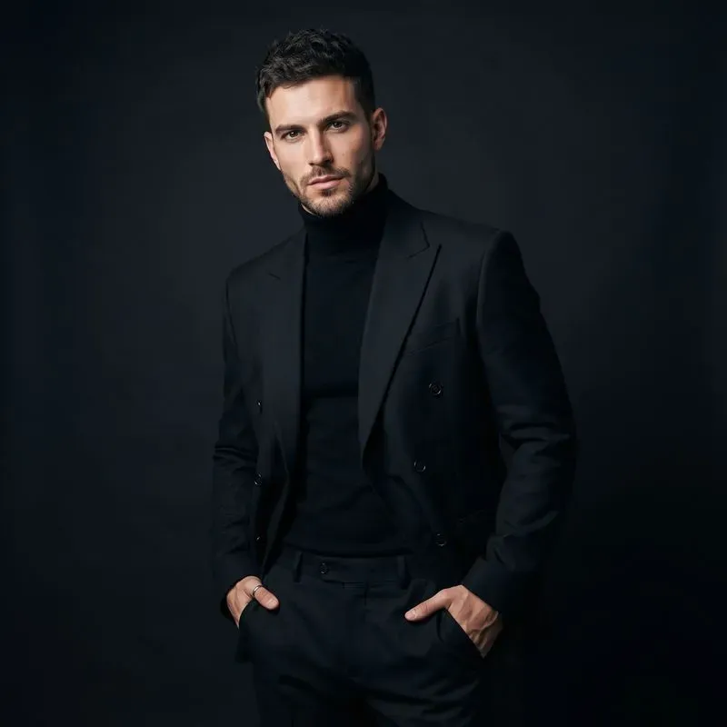 Monochromatic Studio Portrait Images