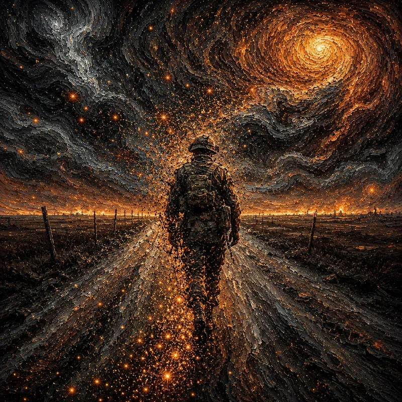 Vanishing Into Color Painted Souls