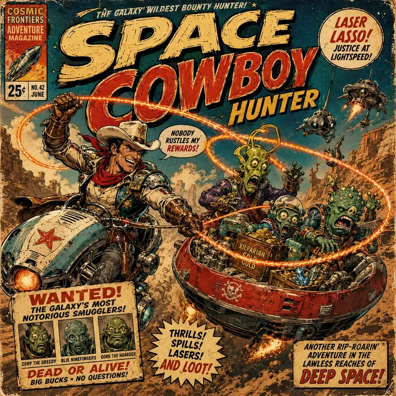 Retro Adventure Caricatures