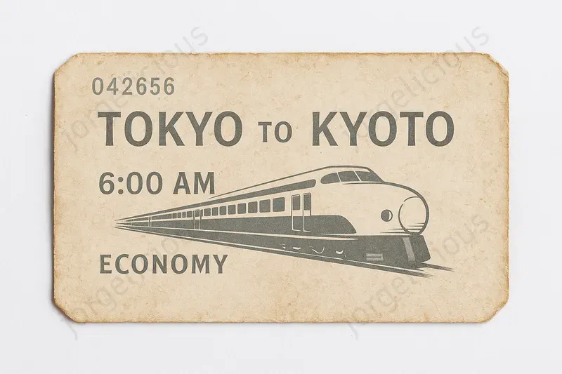 Customizable Vintage Train Tickets