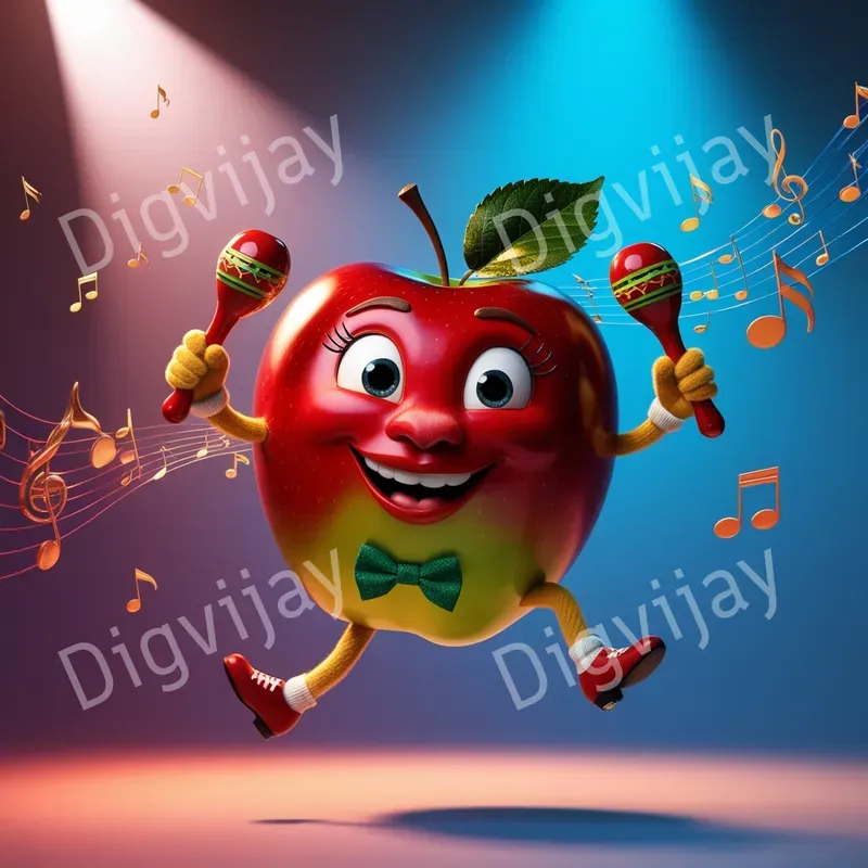 Vibrant 3D Personified Fruit Characters
