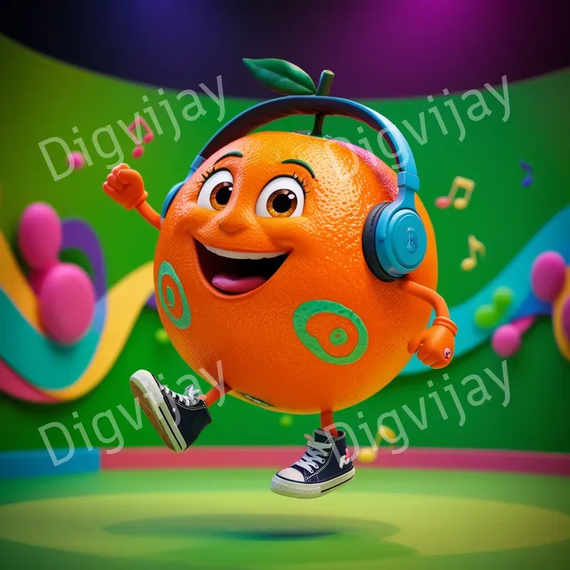 Vibrant 3D Personified Fruit Characters