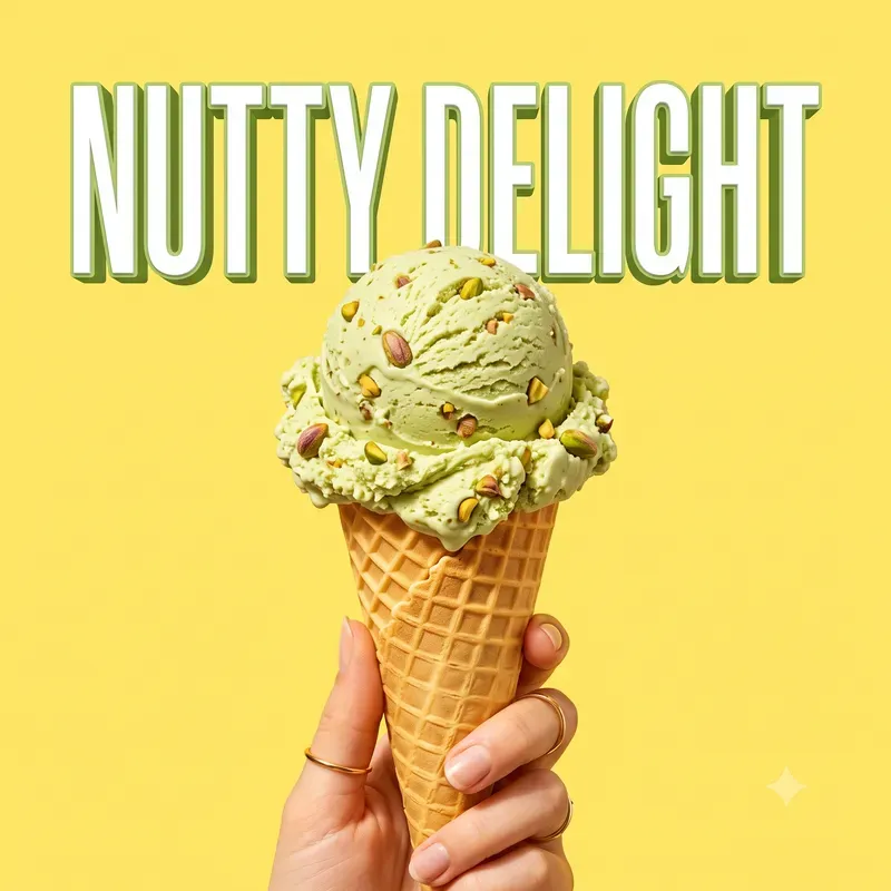 Popart Typographic Ice Cream Posters