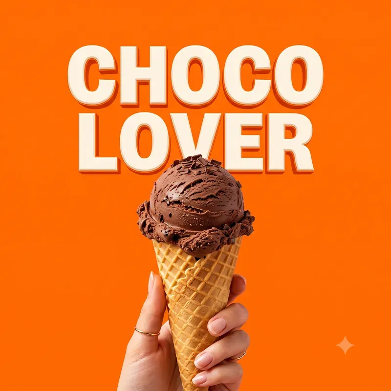 Popart Typographic Ice Cream Posters