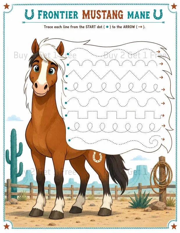 Kids Pre Writing Line Tracing Worksheets