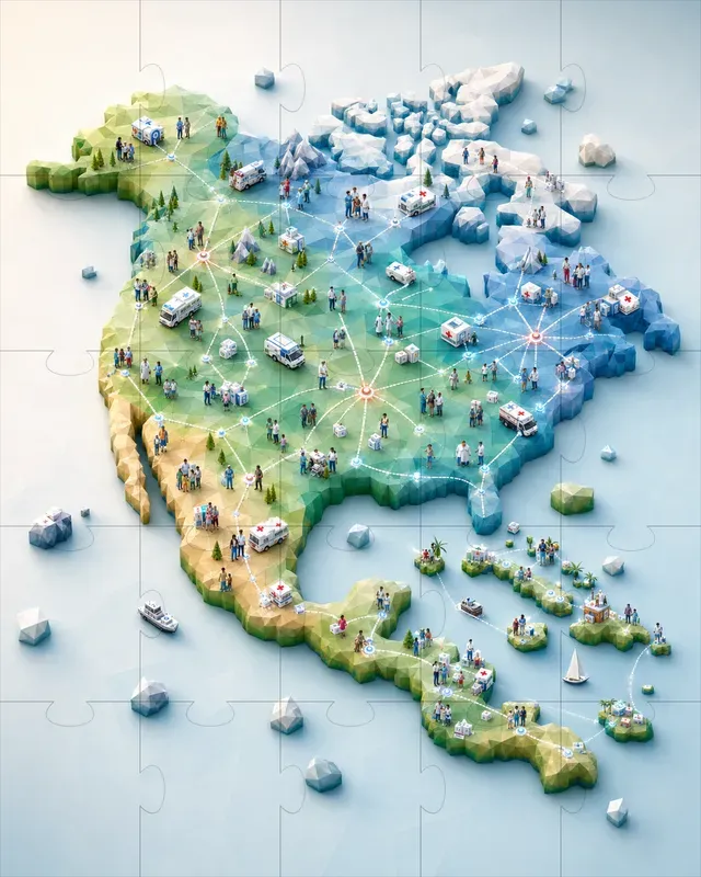 Lowpoly 3D Map Infographics