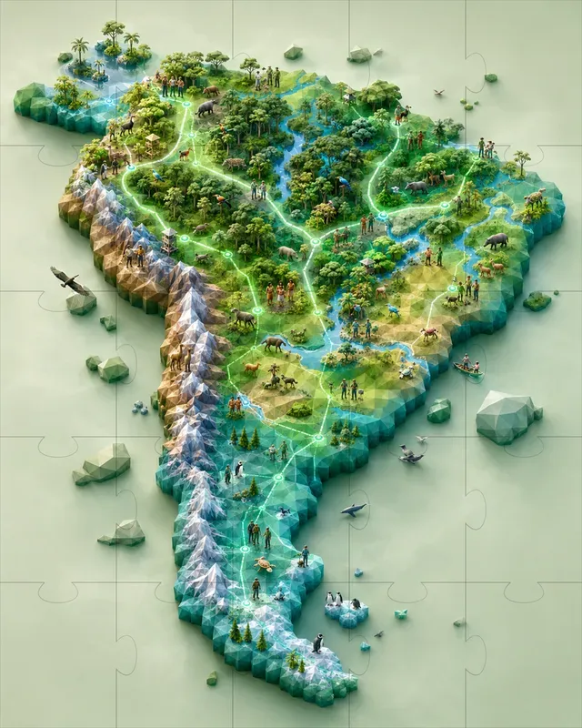 Lowpoly 3D Map Infographics
