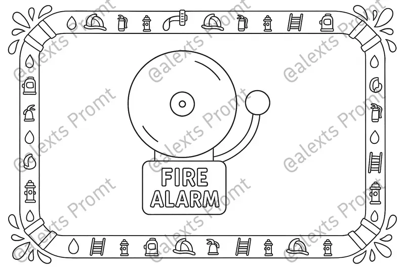 Fire Safety Coloring Page Generators