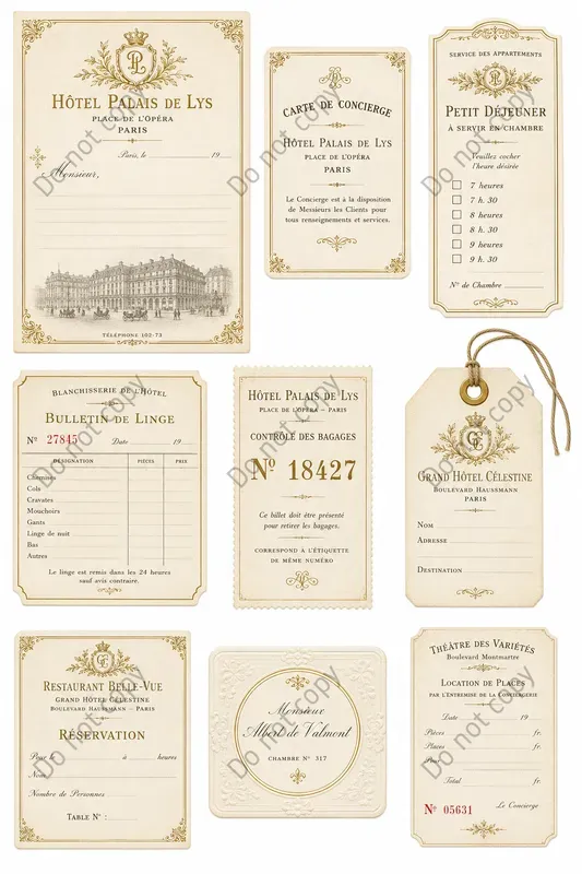 Grand Hotel Vintage Ephemera