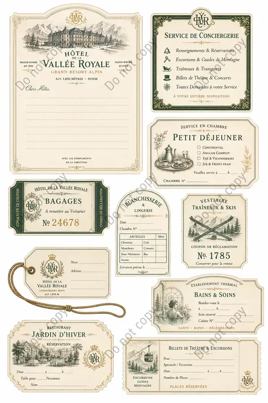 Grand Hotel Vintage Ephemera