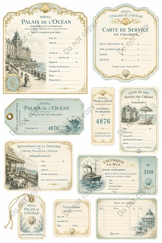Grand Hotel Vintage Ephemera