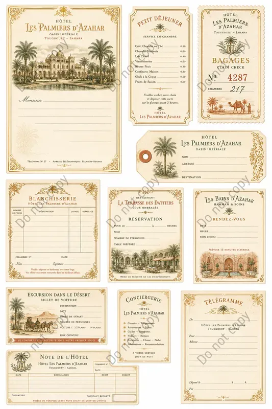 Grand Hotel Vintage Ephemera