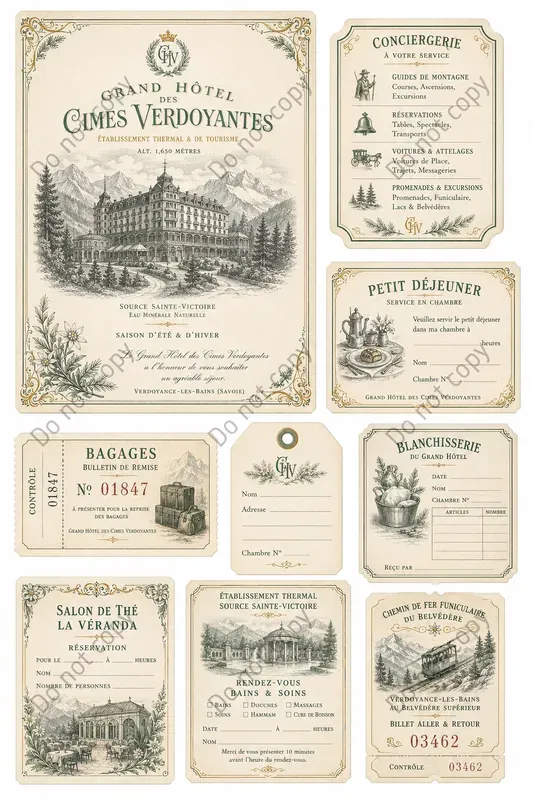 Grand Hotel Vintage Ephemera