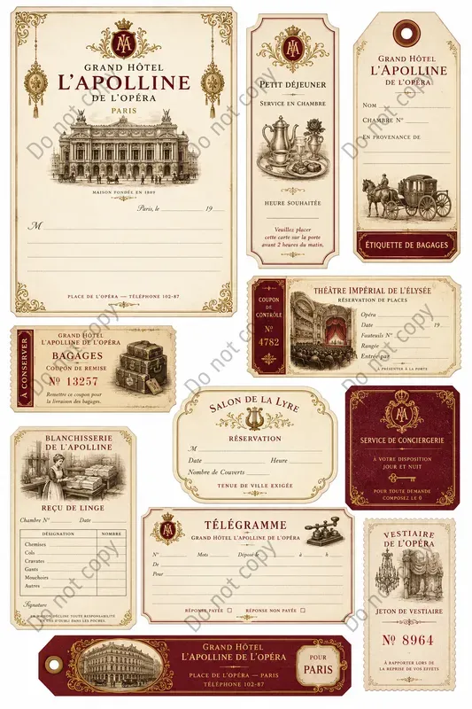 Grand Hotel Vintage Ephemera