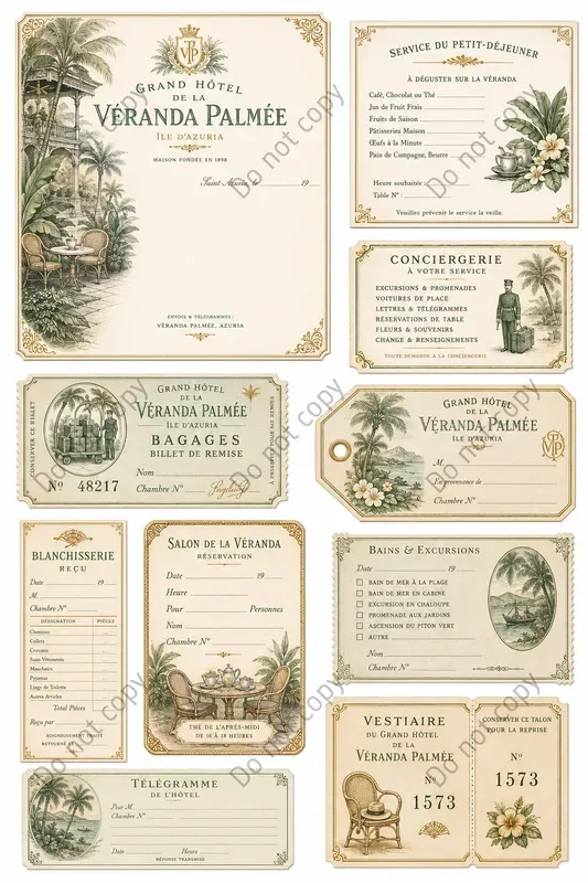 Grand Hotel Vintage Ephemera