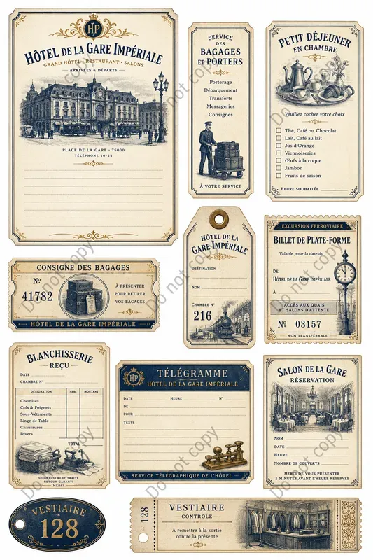 Grand Hotel Vintage Ephemera
