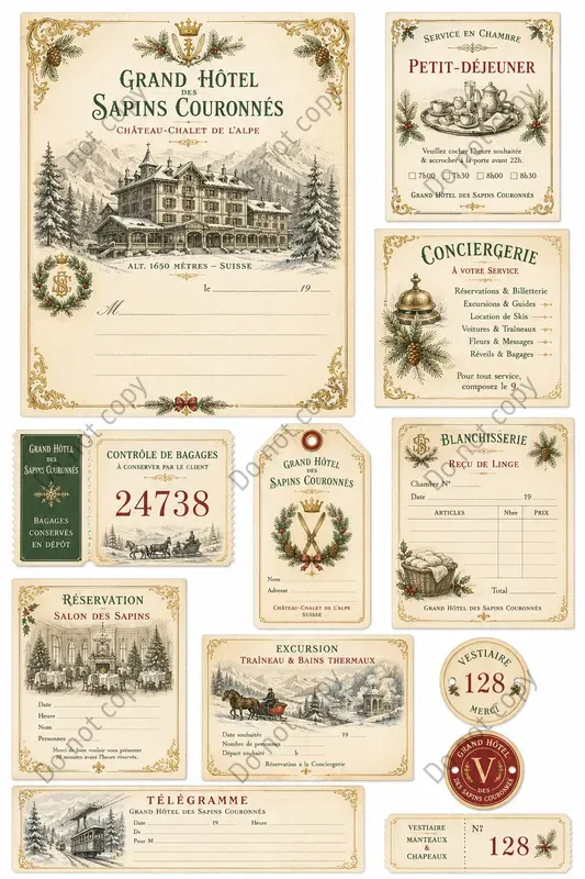 Grand Hotel Vintage Ephemera