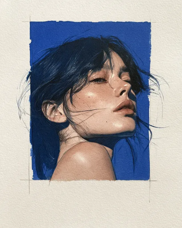 Ominous Cerulean Ink Sketches