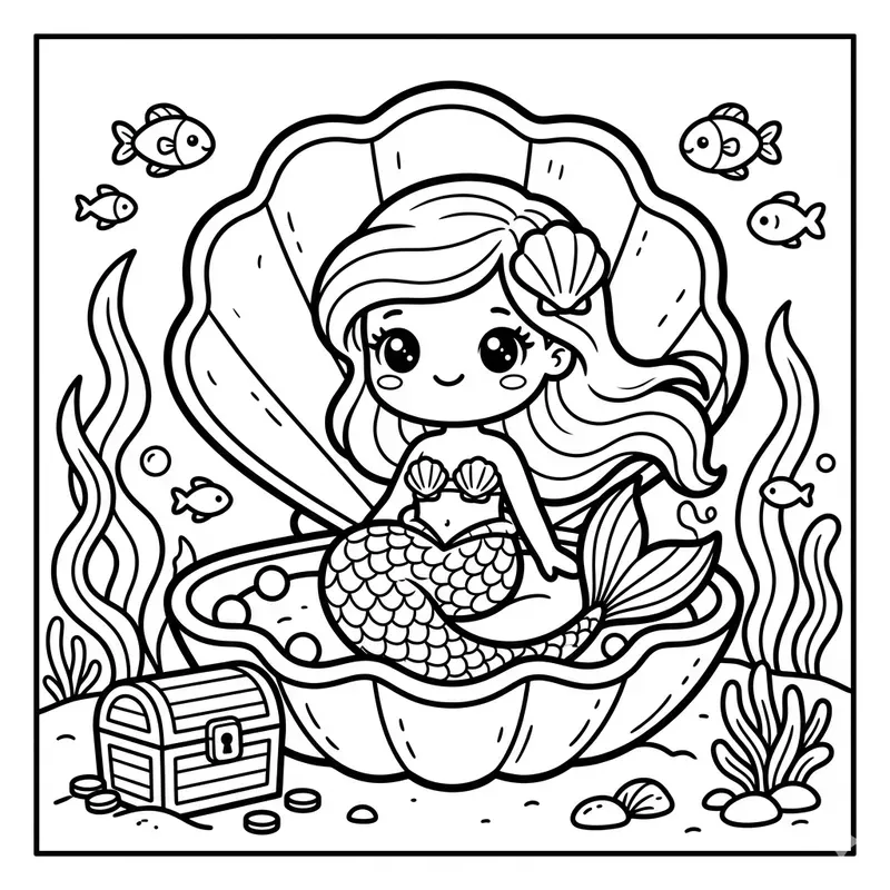 Kawaii Chibi Coloring Pages