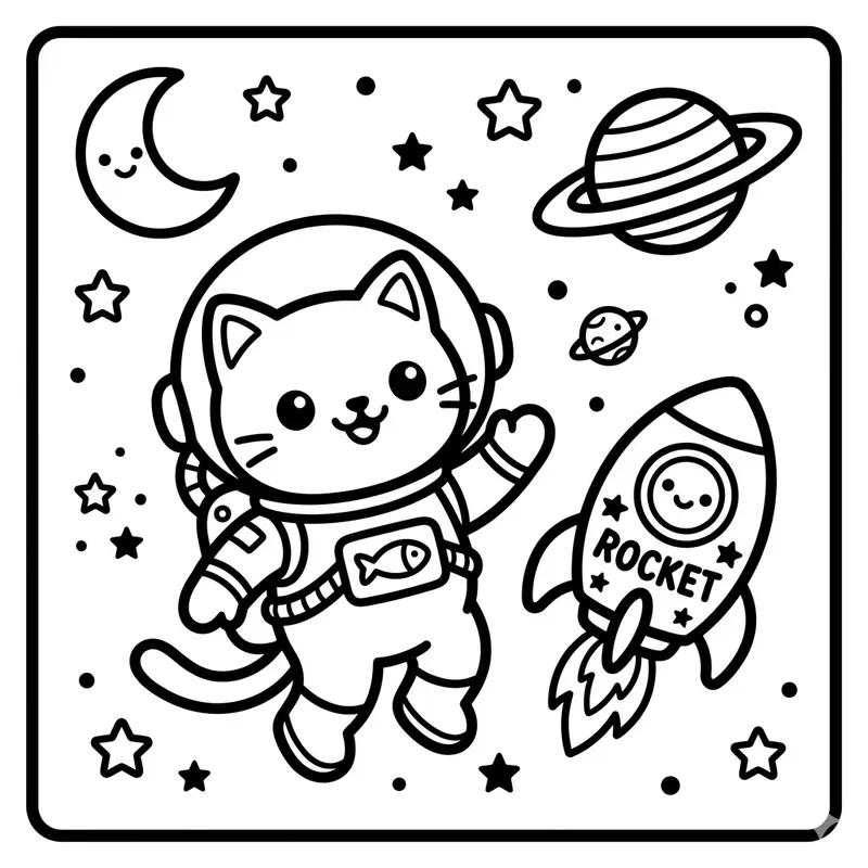 Kawaii Chibi Coloring Pages