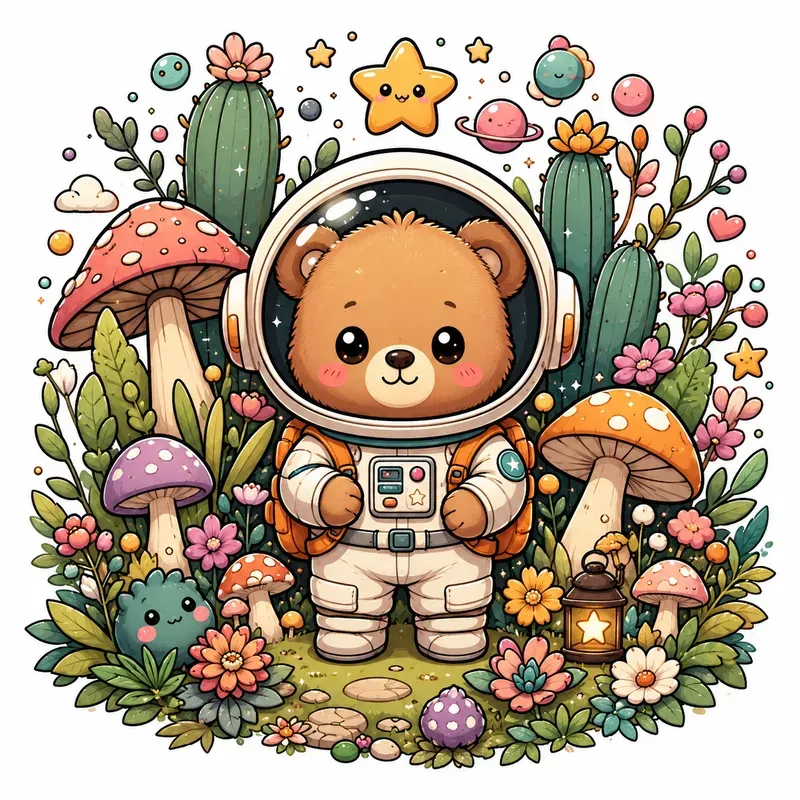 Whimsical Kawaii Garden Art