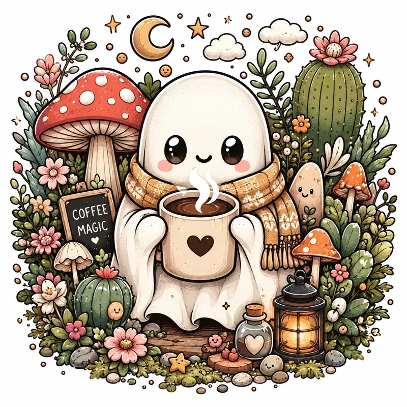 Whimsical Kawaii Garden Art