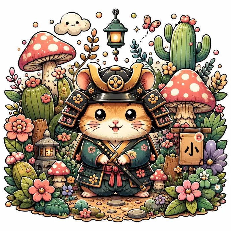 Whimsical Kawaii Garden Art