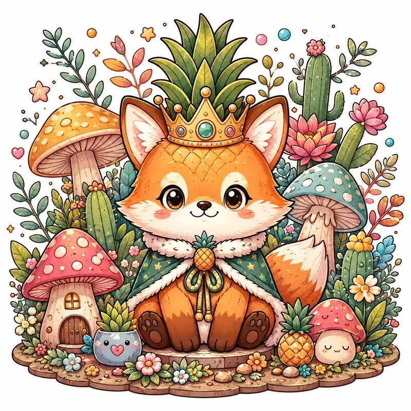 Whimsical Kawaii Garden Art