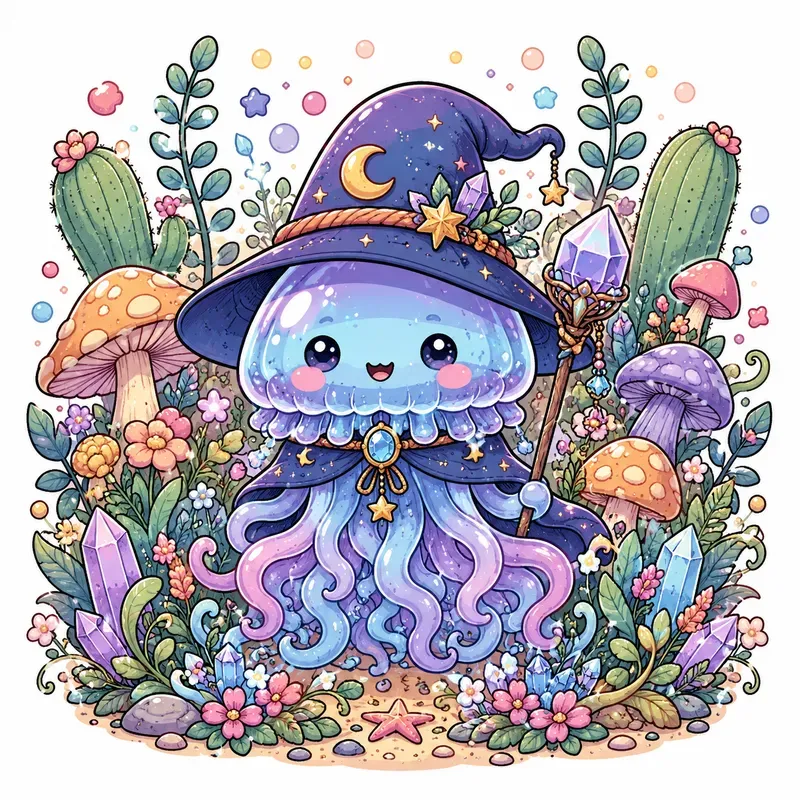 Whimsical Kawaii Garden Art