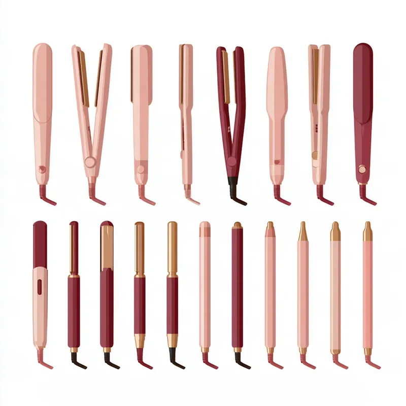 Hair Salon Tools Flat Vector Clipart Sets