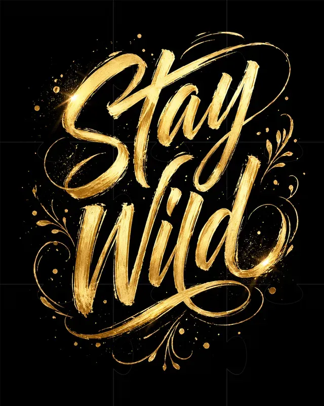 Luxury Calligraphy Text Designs
