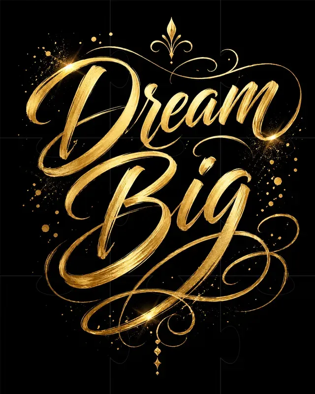 Luxury Calligraphy Text Designs