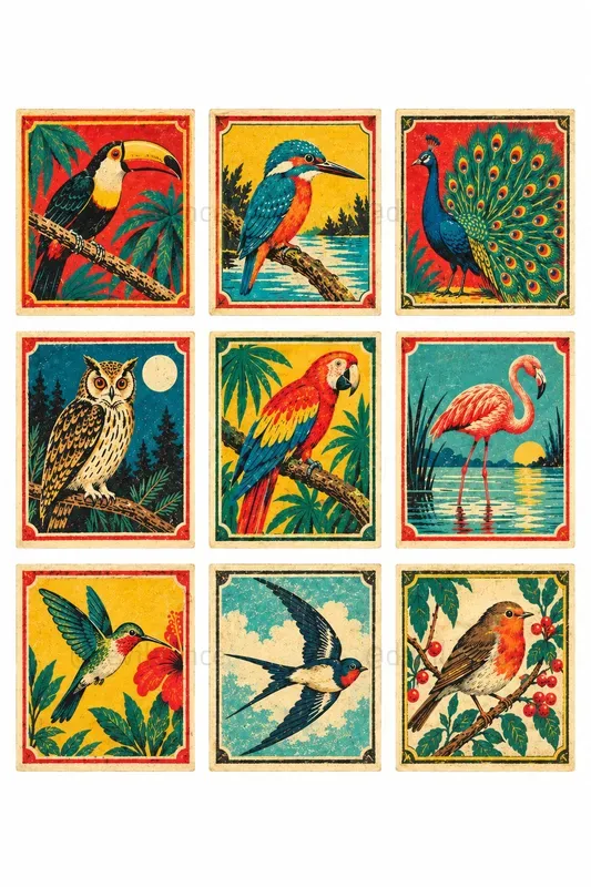 Vintage Matchbox Label Ephemera