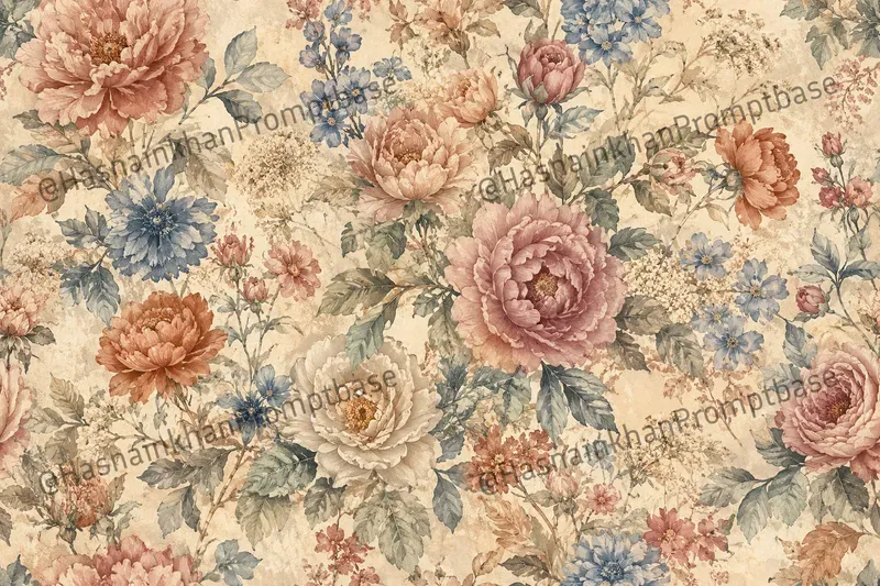 Painted Garden Seamless Floral Patterns