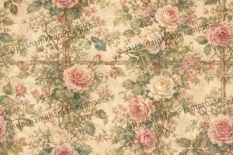 Painted Garden Seamless Floral Patterns
