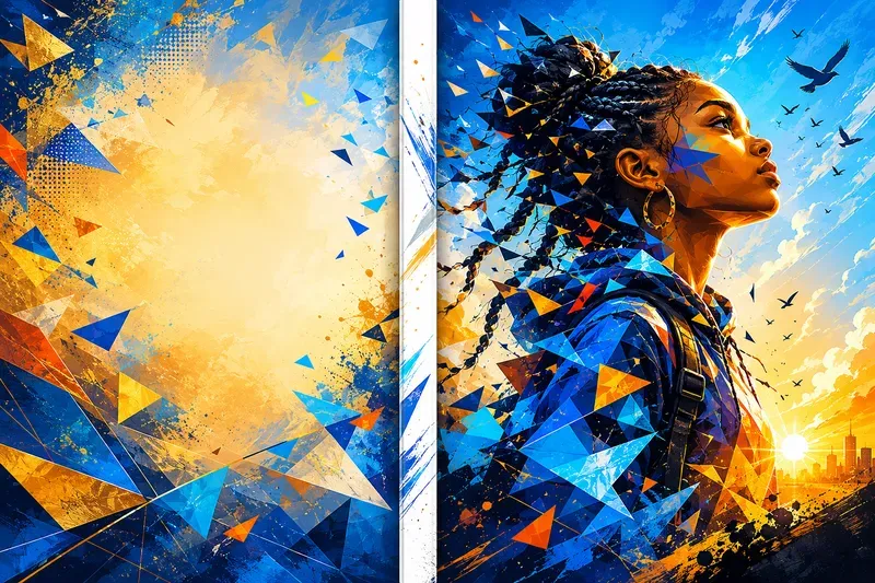 Bold Abstract Ya Cover Identities
