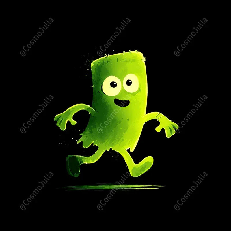 Cute Glowing Halloween Characters