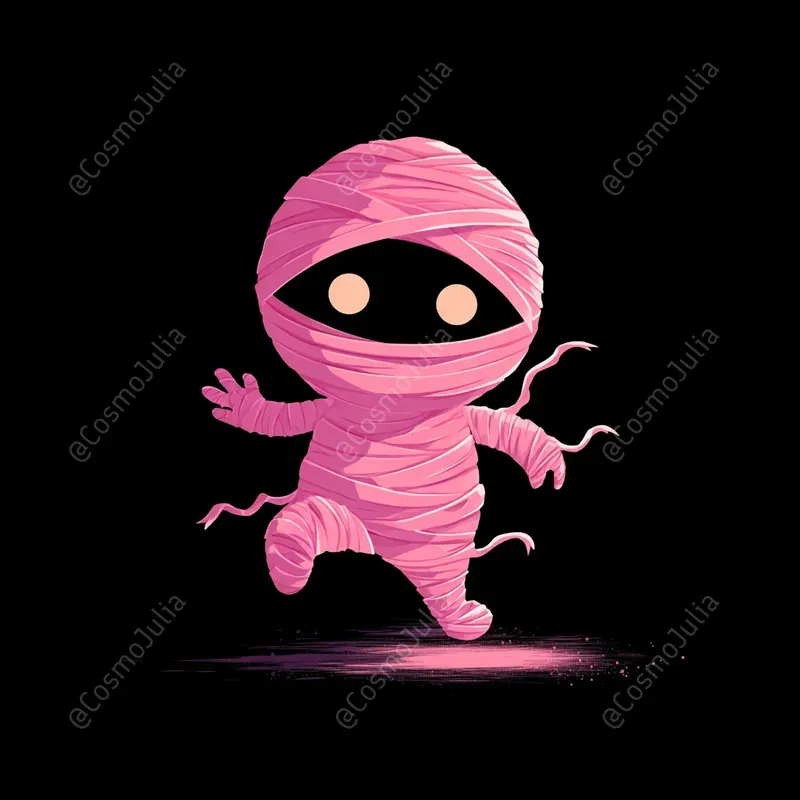 Cute Glowing Halloween Characters