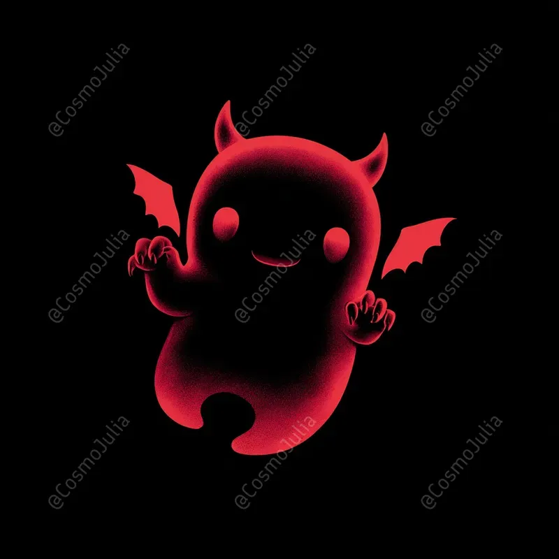 Cute Glowing Halloween Characters
