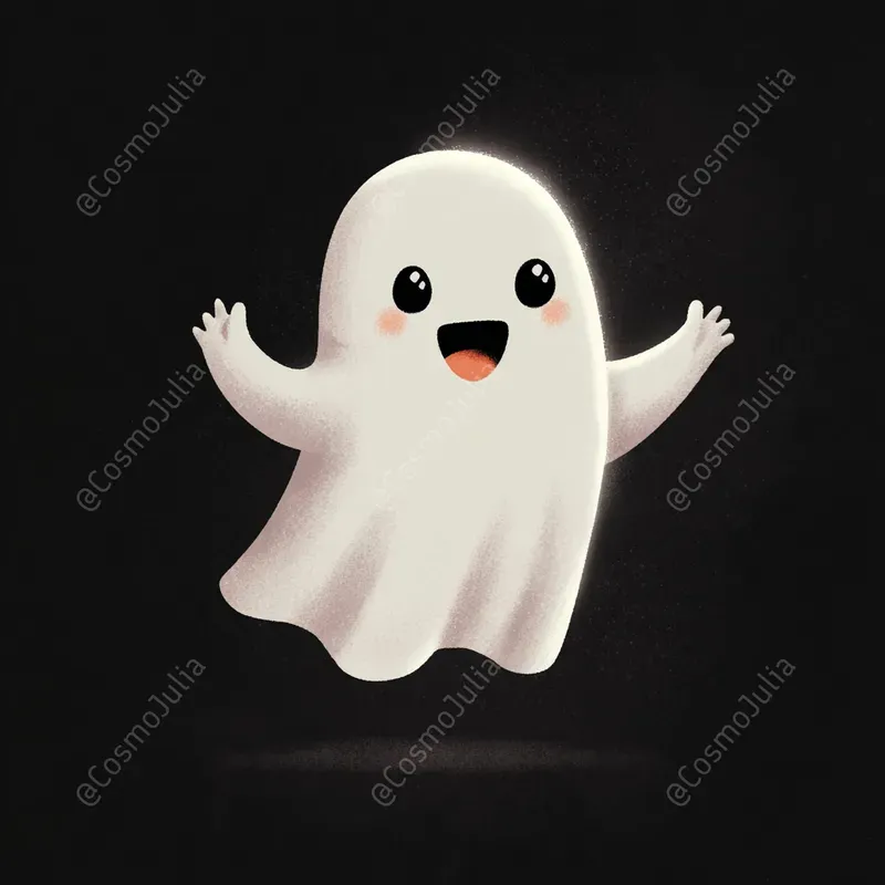 Cute Glowing Halloween Characters