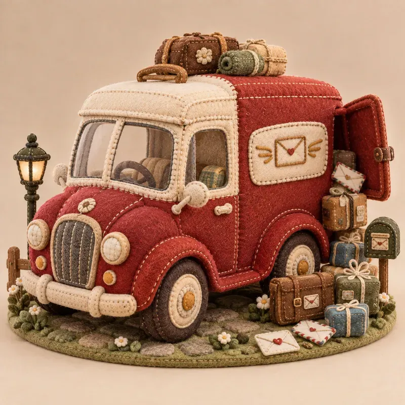 Retro Vehicle Sewn Plushie Generator