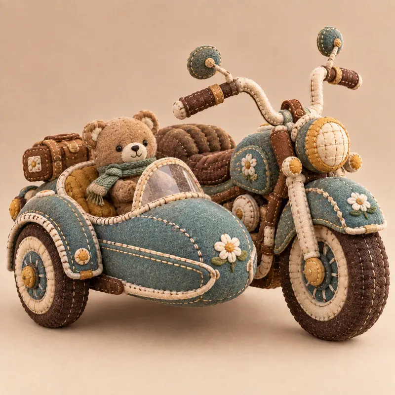 Retro Vehicle Sewn Plushie Generator