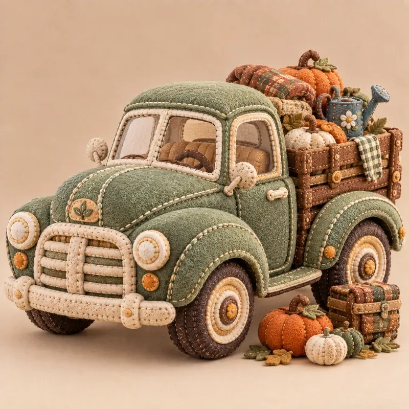 Retro Vehicle Sewn Plushie Generator