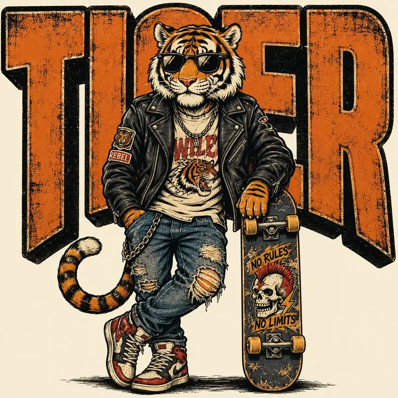 Retro Animal Streetwear