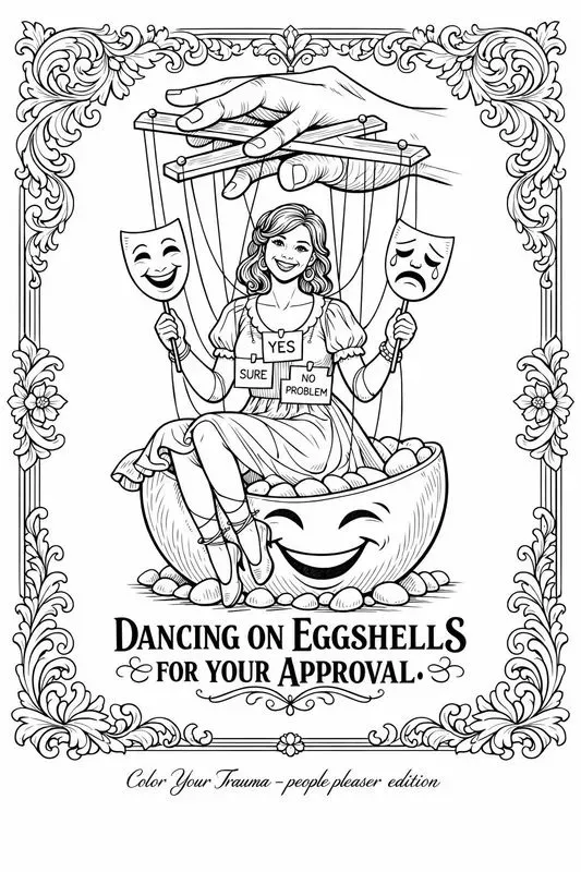 Color Your Trauma Adult Coloring Humor