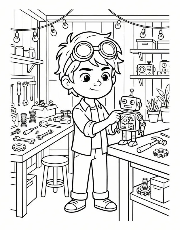 Animated Monoline Coloring Generator