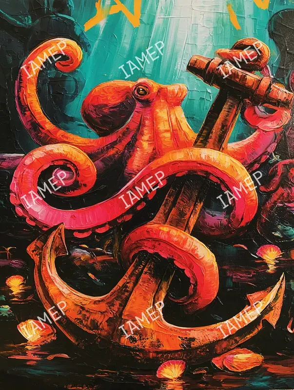 Vivid Impasto Underwater Art