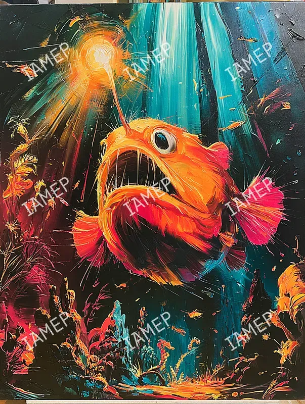 Vivid Impasto Underwater Art