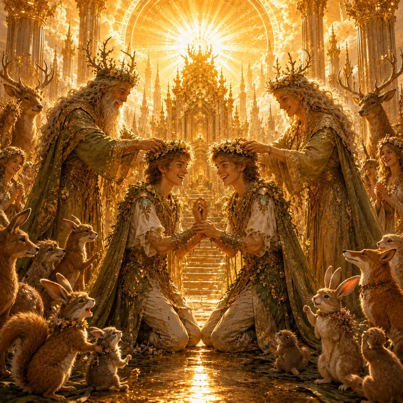 Golden Coronation Thrones